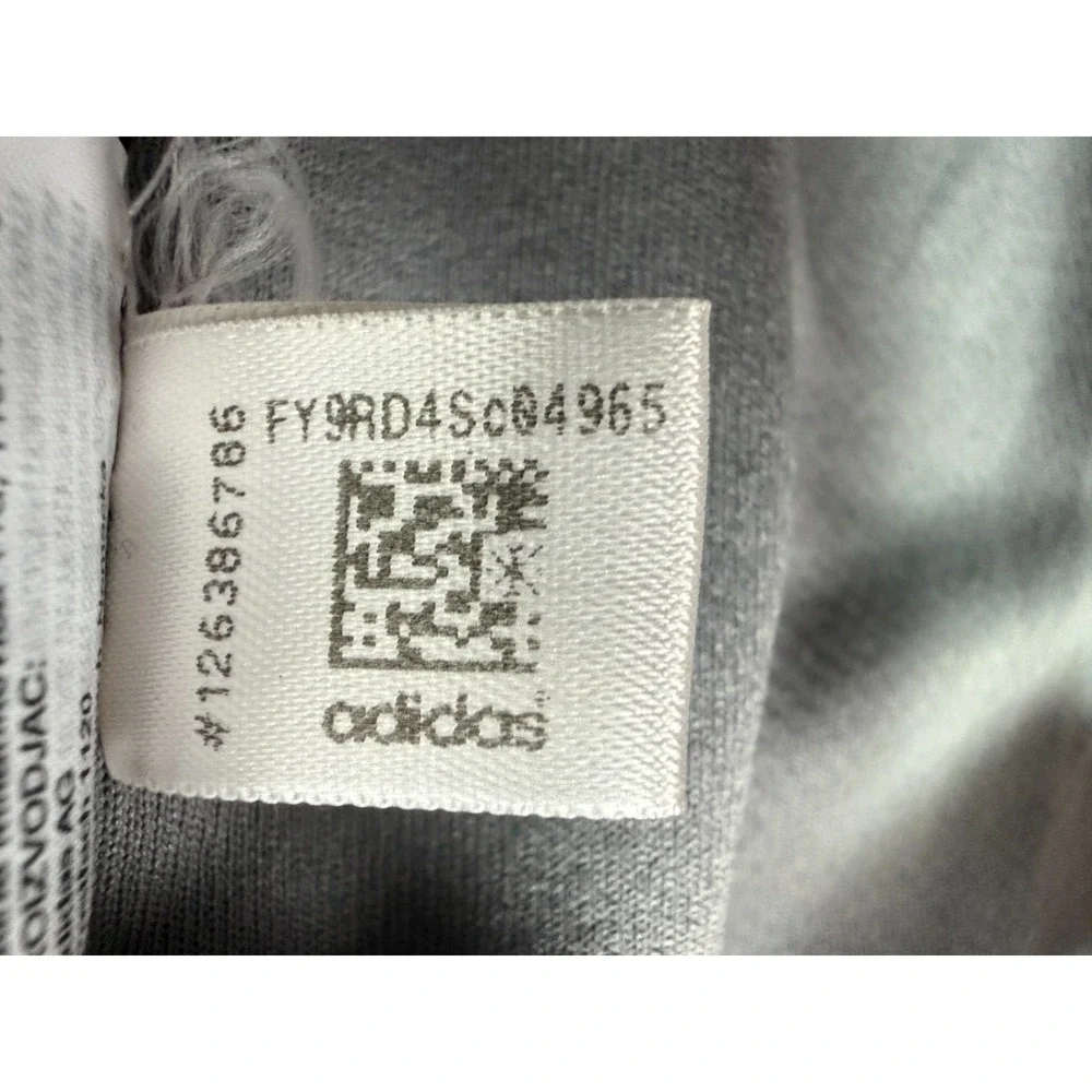 Adidas Baseball Jersey Grey Full Button Uniform Short Sleeve CY2102 | Men's XL